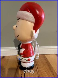 Exclusive CHARLIE BROWN Peanuts Snoopy New Blow Mold 22 Inch Blowmold Gemmy