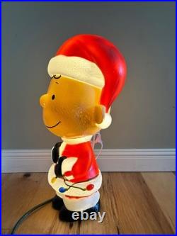 Exclusive CHARLIE BROWN Peanuts Snoopy New Blow Mold 22 Inch Blowmold Gemmy