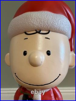 Exclusive CHARLIE BROWN Peanuts Snoopy New Blow Mold 22 Inch Blowmold Gemmy