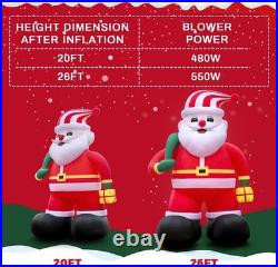 Extra Large 26FT Giant Inflatable Santa Claus Christmas Decorations with Blower