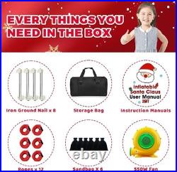 Extra Large 26FT Giant Inflatable Santa Claus Christmas Decorations with Blower