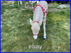Female Used 4.5ft. Blow mold Reindeer, Home Depot Accents