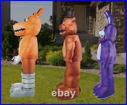 Five 5 Nights at Freddy's Halloween Inflatable's Set of Three Freddy Bonnie Foxy