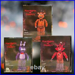 Five 5 Nights at Freddy's Halloween Inflatable's Set of Three Freddy Bonnie Foxy