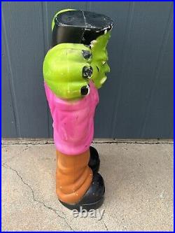 Frankenstein Halloween Blow Mold Vintage Lighted 36 Vintage