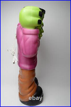 Frankenstein Monster Halloween Blow Mold Light General Foam Plastics 36 VTG