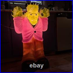 Frankenstein Monster Halloween Blow Mold Vintage Lighted 36 Made By Empire
