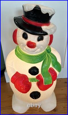 Frosty The Snowman Lighted Blow Mold Vintage 30 Grand Venture 1999