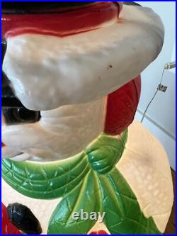 Frosty The Snowman Lighted Blow Mold Vintage 30 Grand Venture 1999