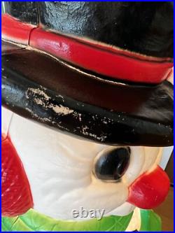 Frosty The Snowman Lighted Blow Mold Vintage 30 Grand Venture 1999