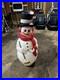 Frosty the Snowman Blow Mold General Foam Plastics Vintage 42 Lighted