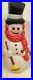 Frosty the Snowman withCarrot Nose Lighted Christmas Blow Mold Vintage 40