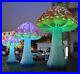 Full Printing Colored Giant Inflatable Mushroom Decors with Air Blower a#