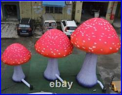 Full Printing Colored Giant Inflatable Mushroom Decors with Air Blower a#