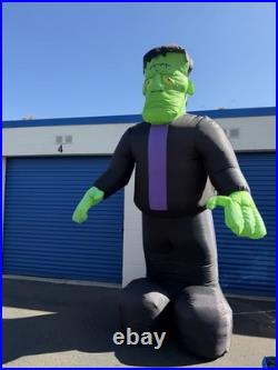 GEMMY 12 Foot Inflatable Monster Halloween Frankenstein Airblown Giant Read Desc