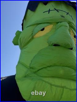 GEMMY 12 Foot Inflatable Monster Halloween Frankenstein Airblown Giant Read Desc