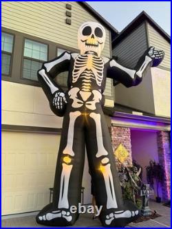 GEMMY 20 Ft Colossal Skeleton Inflatable Halloween MASSIVE SKELLY NEW, NO BOX