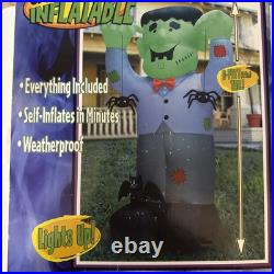 GEMMY 8 Feet Giant Airblown Inflatable Monster Halloween Rare