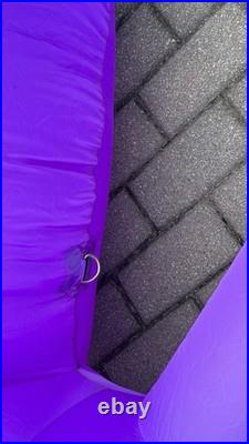 GEMMY AIRBLOWN Inflatable 8ft Spider Lights Up Halloween with Tethers Purple Black