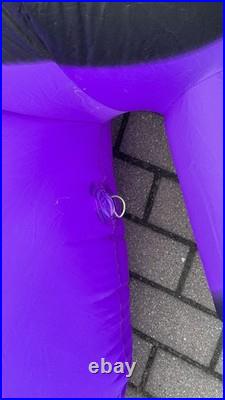 GEMMY AIRBLOWN Inflatable 8ft Spider Lights Up Halloween with Tethers Purple Black