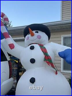 GEMMY AIRBLOWN Large Snowman INFLATABLE 8 Feet Tall Vintage