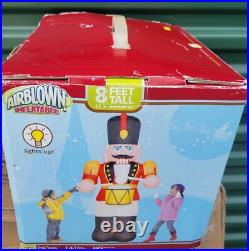GEMMY AIRBLOWN NUTCRACKER Christmas YARD INFLATABLE 8 FT RARE