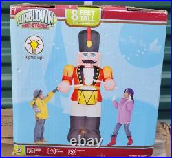 GEMMY AIRBLOWN NUTCRACKER Christmas YARD INFLATABLE 8 FT RARE