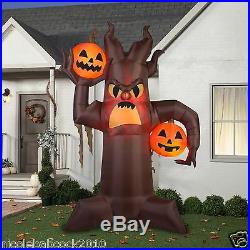 GEMMY HALLOWEEN 10.5' SCARY TREE With PUMPKINS AIRBLOWN INFLATABLE YARD DECOR