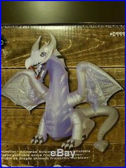 GEMMY HALLOWEEN Projection ANIMATED DRAGON AirBlown Inflatable 8.3 FT NEW DESIGN