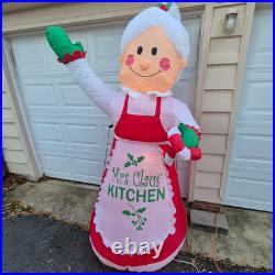 GEMMY Mrs. Claus 7ft Inflatable Blow Up Airblown Christmas Holiday Living