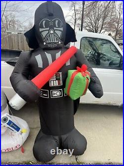 GEMMY R2D2 C3PO Droid To The World Inflatable Star Wars Darth Vader