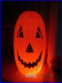 GIANT 36 Blow Mold Pumpkin 2 Sided Dual Faces Jack-O-Lantern Halloween Lighted