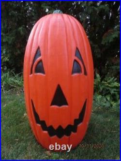 GIANT 36 Blow Mold Pumpkin 2 Sided Dual Faces Jack-O-Lantern Halloween Lighted
