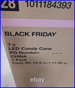 GIANT 7ft Candy Cane LED Light Up Christmas Prop Christmas Yard Sculpture Prop