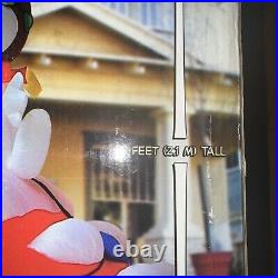 GIGANTIC 7 FEET GEMMY PEANUTS SNOOPY HTF RARE CHRISTMAS RED BARON Inflatable