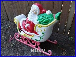 GRAND VENTURE Santa's Sleigh Blow Mold