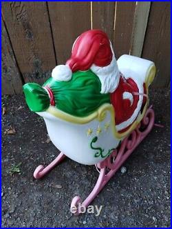 GRAND VENTURE Santa's Sleigh Blow Mold