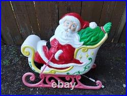 GRAND VENTURE Santa's Sleigh Blow Mold