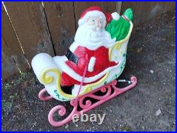 GRAND VENTURE Santa's Sleigh Blow Mold