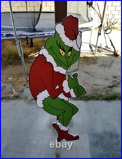 GRINCH CHRISTMAS STEALING Lights Cindy + Max + Grinch FACING RIGHT FREE SHIPPING