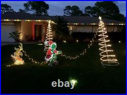 GRINCH Stealing CHRISTMAS Lights Lawn Decoration & Max the Dog too