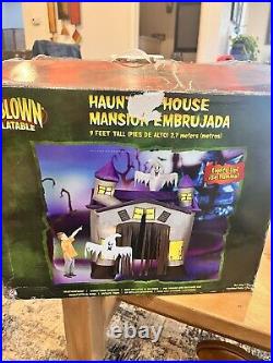 Gemma Air Blown Inflatable Haunted House. 9 Ft Tall Very Good Cond. Collectable