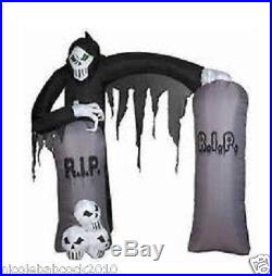 Gemmy 101 Halloween Grim Reaper Skeleton Archway Airblown Inflatable Yard Decor