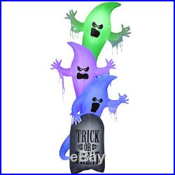 Gemmy 10' Foot Halloween 3 Stacked Ghosts Inflatable Indoor/Outdoor Decoration