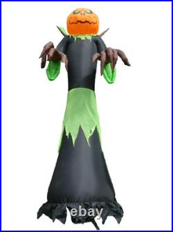 Gemmy 10' Halloween Inflatable Pumpkin Reaper Grim Reaper Yard Decoration Gemmy