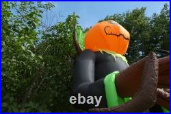 Gemmy 10' Halloween Inflatable Pumpkin Reaper Grim Reaper Yard Decoration Gemmy