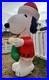 Gemmy 10ft Snoopy & Woodstock Peanuts Christmas Airblown Inflatable Rare