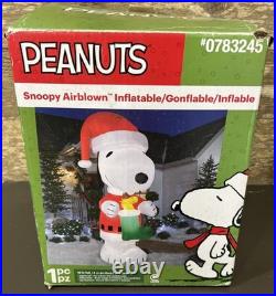Gemmy 10ft Snoopy & Woodstock Peanuts Christmas Airblown Inflatable Rare Sealed