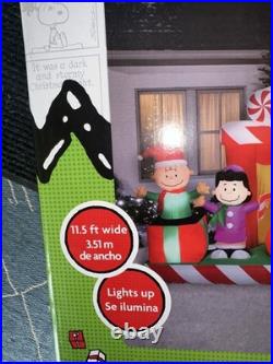 Gemmy 11.5ft Long Peanuts Scene Christmas Inflatable