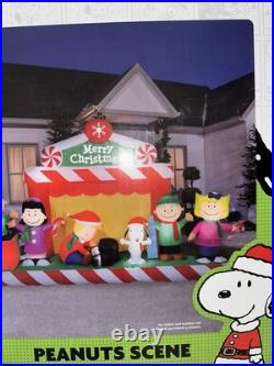 Gemmy 11.5ft Long Peanuts Scene Christmas Inflatable